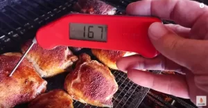 Chicken Thighs with Thermometer