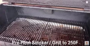 pre heat grill