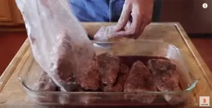 remove ribs from sous vide bag