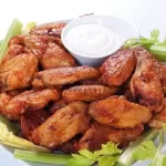 chicken wings with white sauce