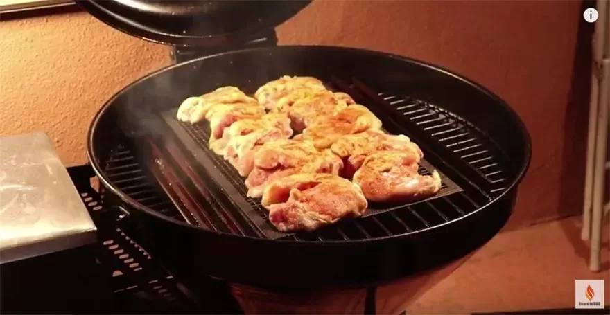 chicken on grill